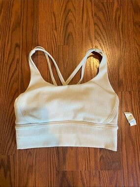 Lululemon ribbed sports bra.